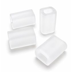 Tåring i gel, ergonomisk, One Size, set med 4 gelringar