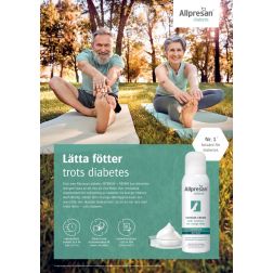 Allpresan® Poster, Lätta fötter trots diabetes, A4 (SVENSK)